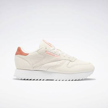 Reebok Classic Kožené Ripple Bezove / Oranzove - Damske Tenisky